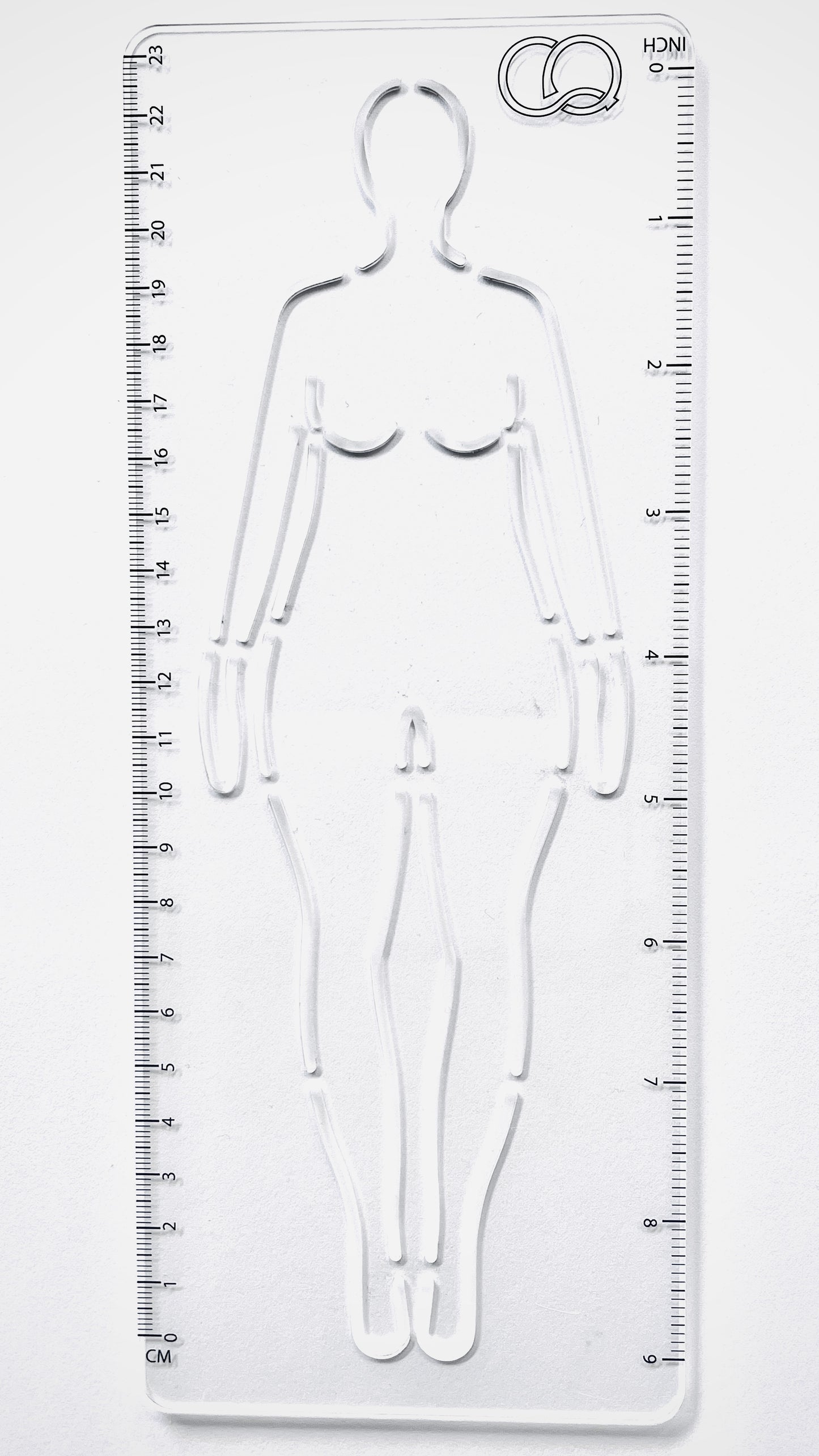 CROQI WOMAN CURVY (Pear) Front Pose 25x10cm