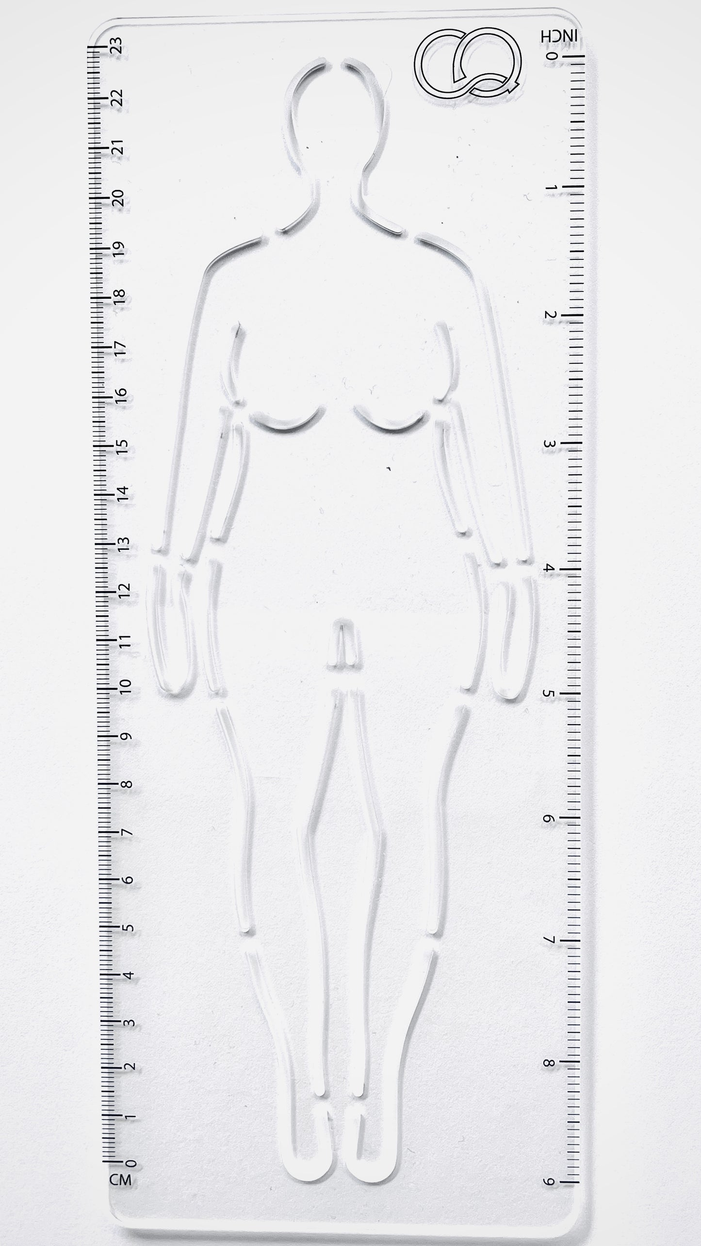 CROQI WOMAN CURVY (Apple) Front Pose 25x10cm
