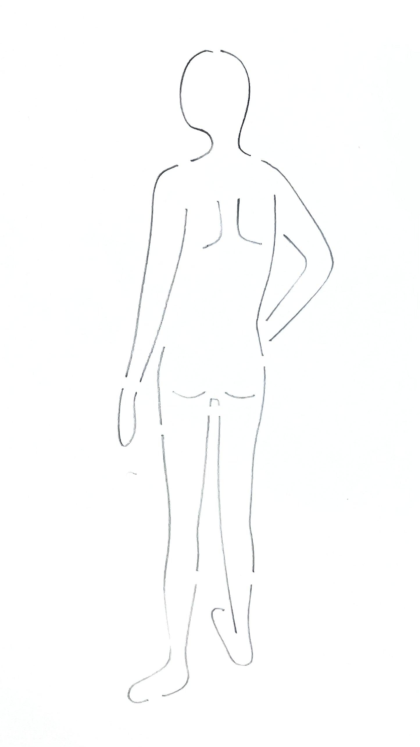 CROQI MAN Look Back Pose 25x10cm