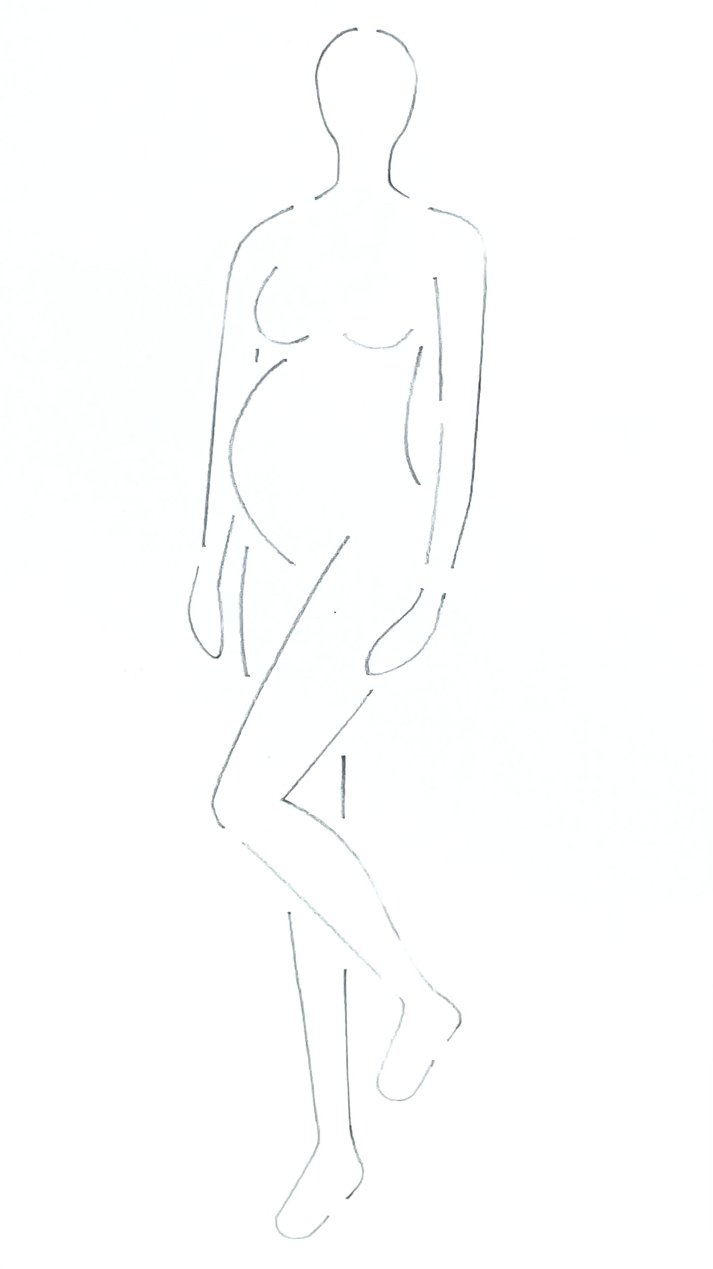 CROQI WOMAN MATERNITY Three Quarter Pose 25x10cm