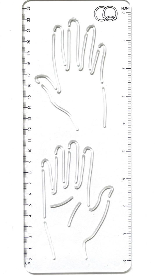 CROQI CLOSE UP Hand Stencil 25x10cm