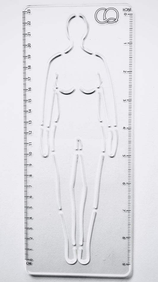CROQI WOMAN CURVY (Triangle) Front Pose 25x10cm