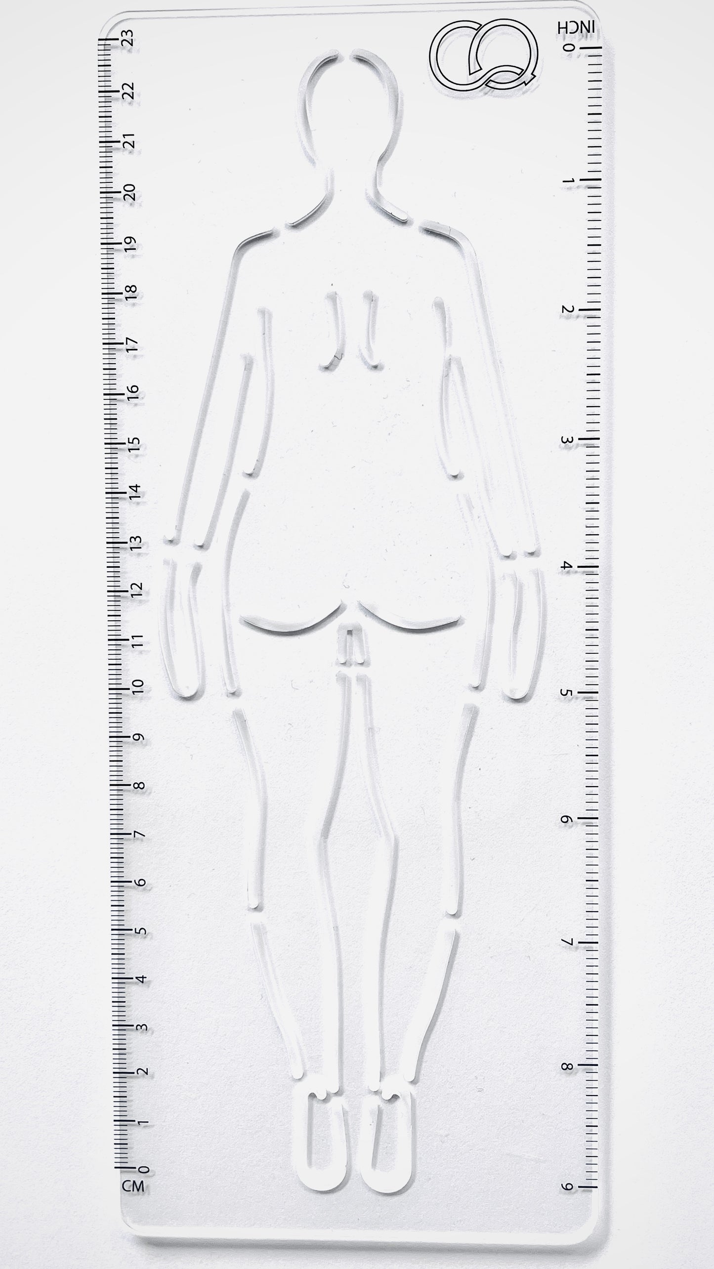 CROQI WOMAN CURVY (Pear) Back Pose 25x10cm