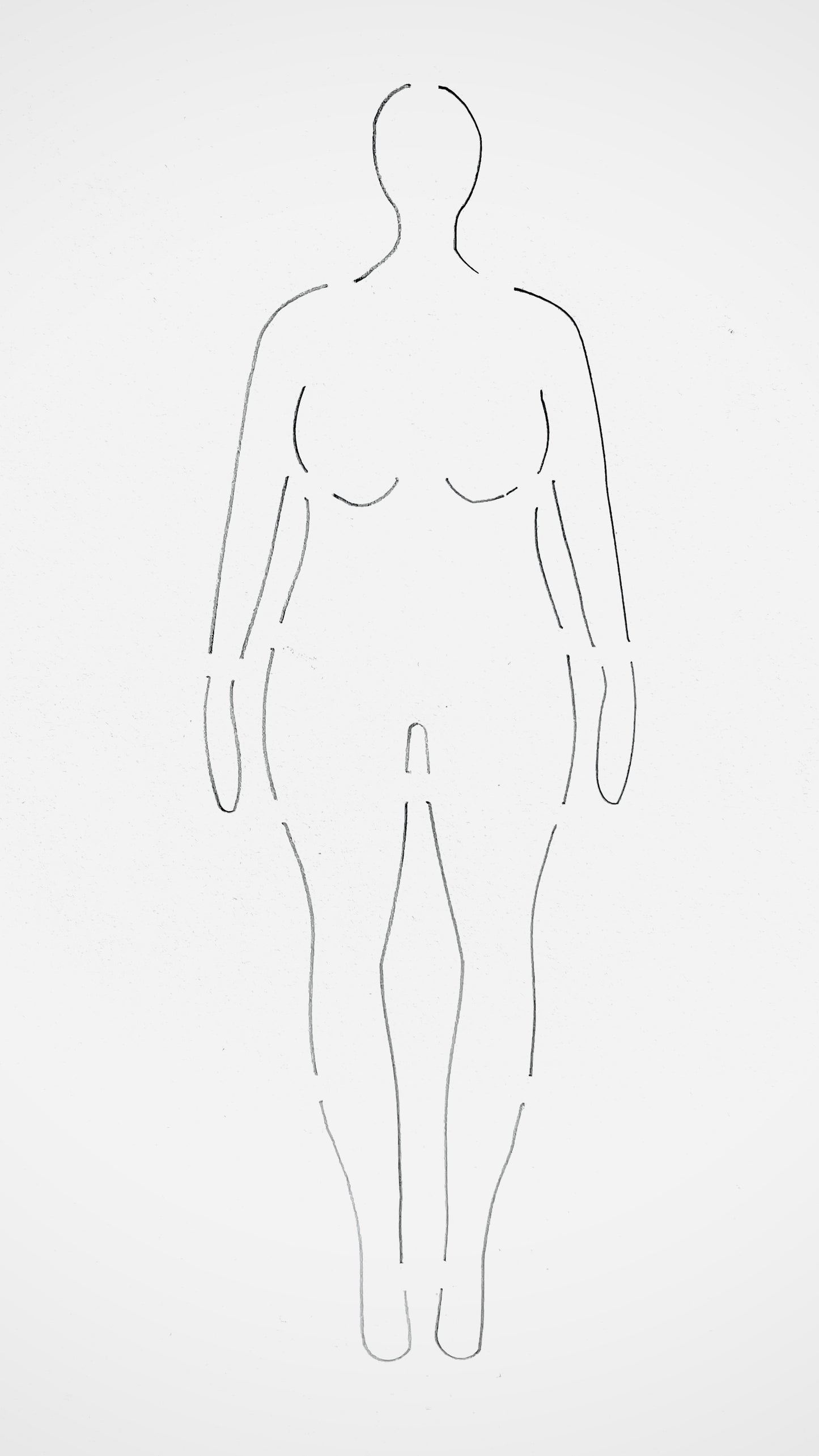 CROQI WOMAN CURVY (Apple) Front Pose 25x10cm