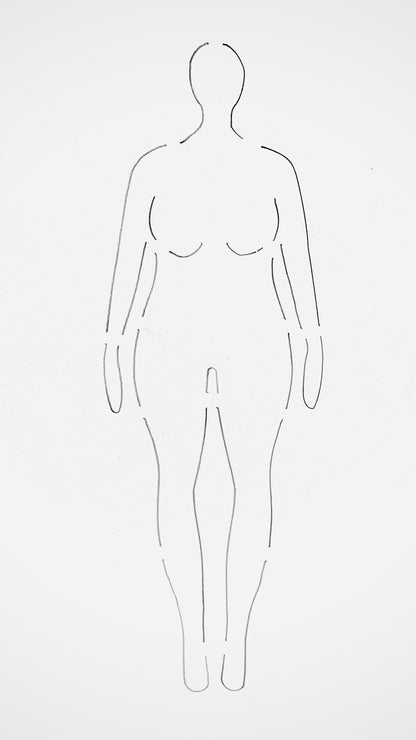CROQI WOMAN CURVY (Apple) Front Pose 25x10cm