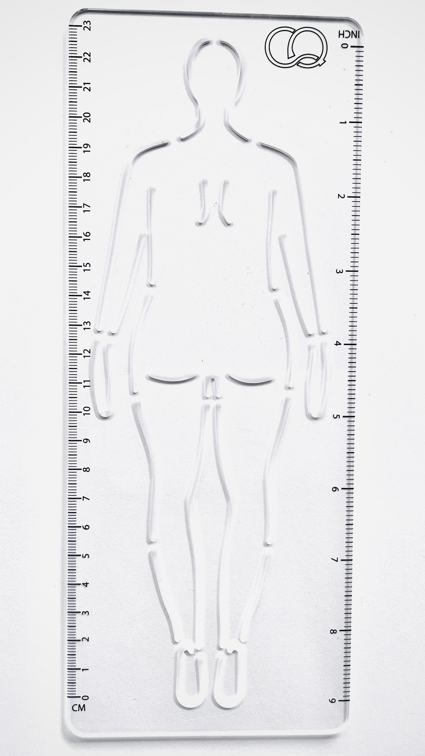 CROQI WOMAN CURVY (Apple) Back Pose 25x10cm