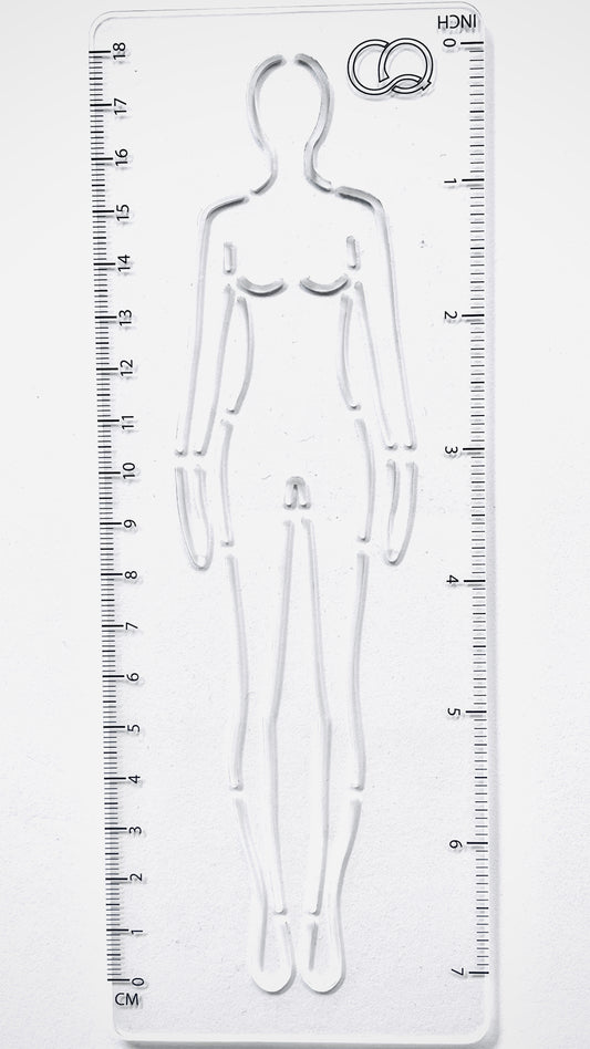 MINI CROQI WOMAN TALL Trio of Poses 20x7.5cm