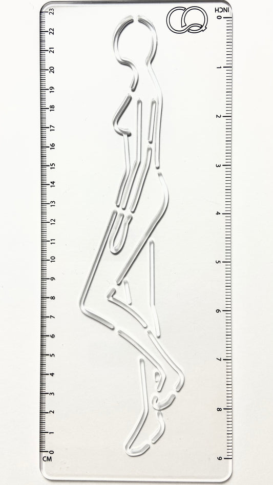 CROQI WOMAN TALL Side Pose 25x10cm