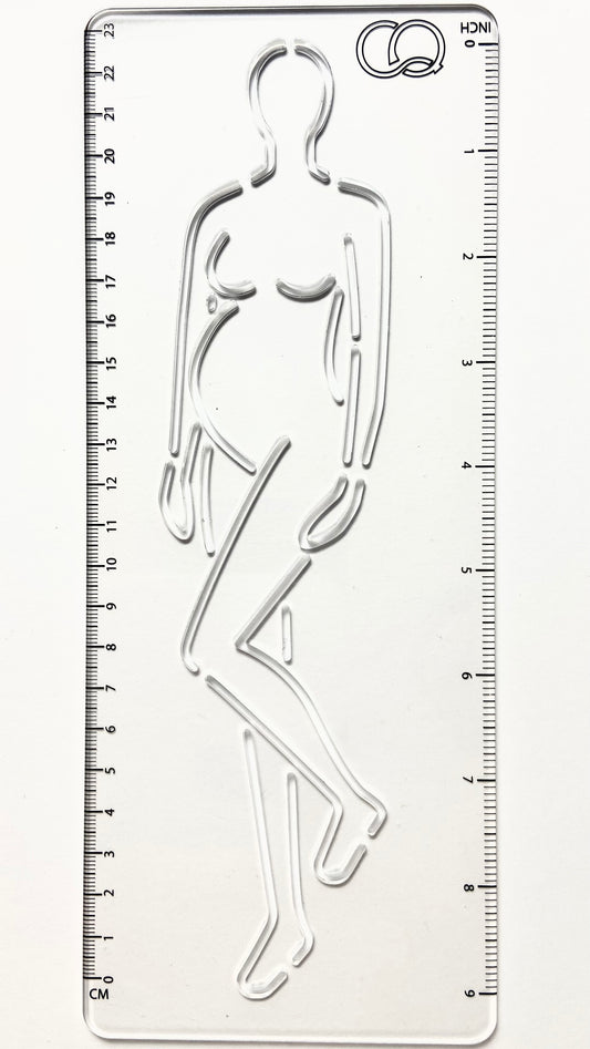 CROQI WOMAN MATERNITY Three Quarter Pose 25x10cm