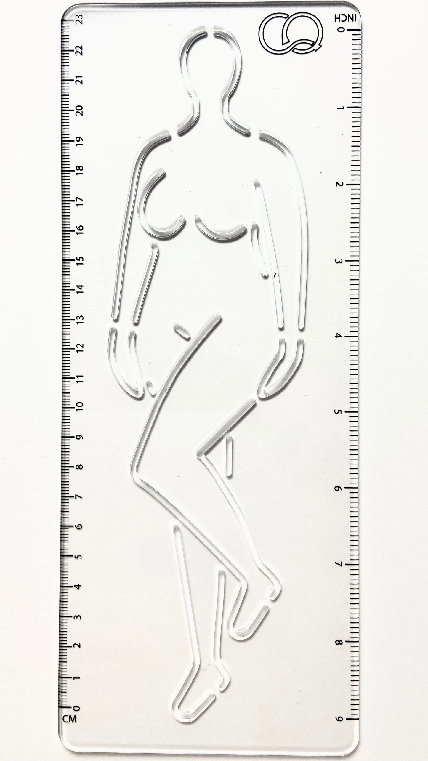 CROQI WOMAN CURVY (Hourglass) Three Quarter Pose 25x10cm