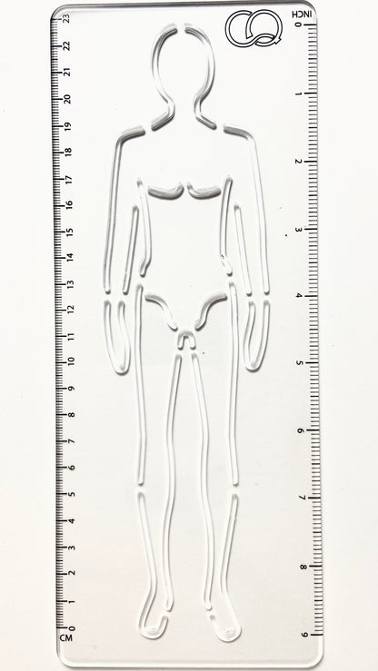 CROQI MAN Fashion Stencil Bundle + Carry Bag (All 6 Poses)
