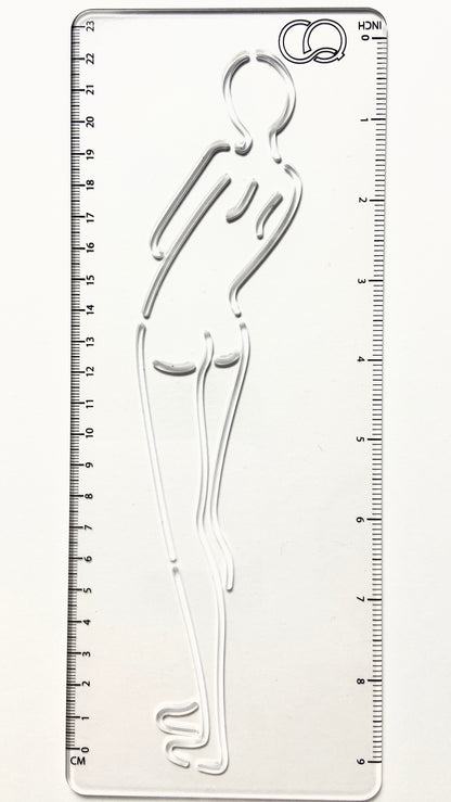 CROQI WOMAN TALL Slouch Pose 25x10cm