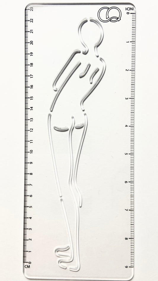 CROQI WOMAN TALL Slouch Pose 25x10cm