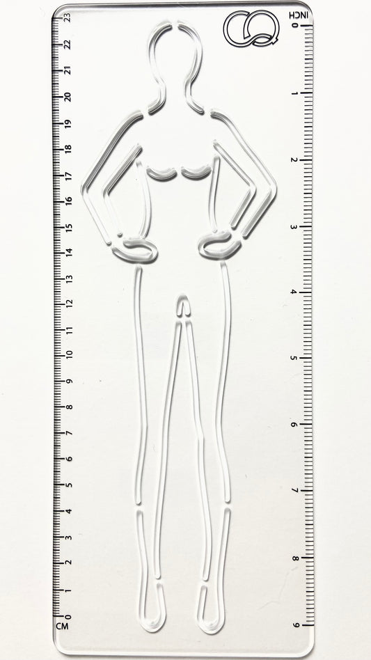 CROQI WOMAN TALL Hand on Hips Pose 25x10cm