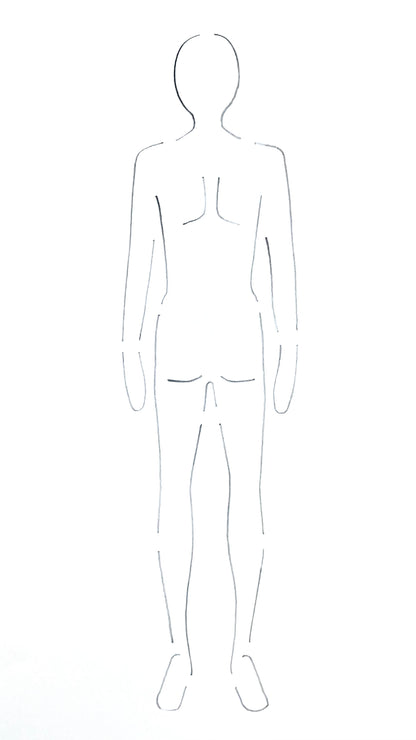 CROQI MAN Back Pose 25x10cm