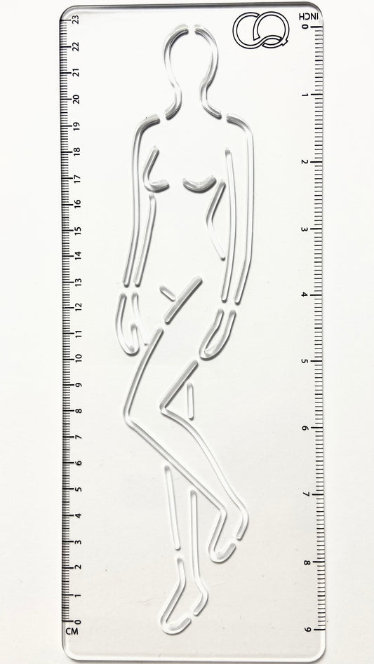 CROQI WOMAN TALL Three Quarter Pose 25x10cm